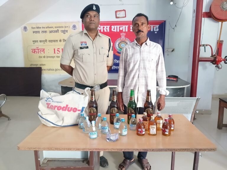 डोंगरगढ़ में अवैध शराब बिक्री पर पुलिस की सख्ती