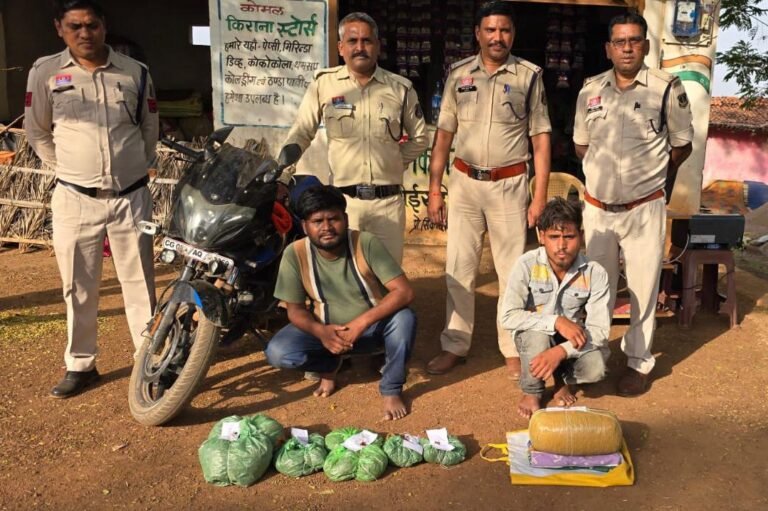 चौंकी चिखली व सायबर सेल ने दो आरोपियों को गिरफ्तार किया, 6.847 कि.ग्रा. गांजा जब्त…..