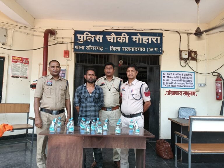 Dongargarh: अवैध शराब के खिलाफ पुलिस की सख्ती..