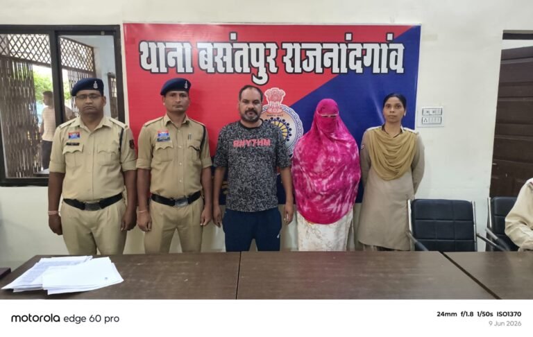 बसंतपुर थाना क्षेत्र, राजनांदगांव से एक ठोस पुलिस कार्रवाई की खबर हमारे पास है।